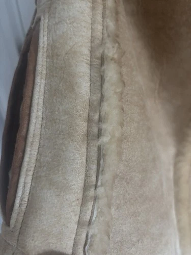 VTG Overland Sheepskin Co. Shearling Vest Multi Pocket Western Men's Small image 8