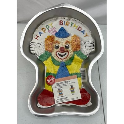 Wilton Juggling Clown Cake Pan Birthday Aluminum Mold 2000 Vintage