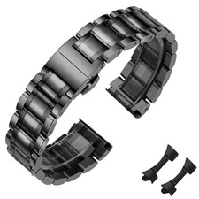 Metal Watch Universal Metal Replacement Stainless Steel Watch Straps with Str...