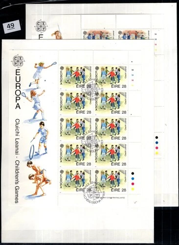 / IRELAND 1989 - 2 FDC - CEPT - CHILDREN, GAMES