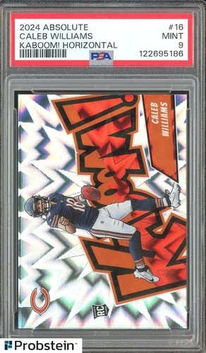 2024 Absolute KABOOM! Horizontal #16 Caleb Williams RC Rookie SSP CASE HIT PSA 9