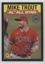 2021 Topps 1986 Topps All-Star Baseball Black 65/299 Mike Trout #86AS23 0p1e