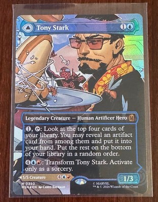 Tony Stark (Borderless) (0350) Marvel Super Heroes Foil