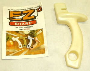 EZ Sharp The Tungsten Carbide Knife Sharpener 7" long Ivory Handheld CPI USA