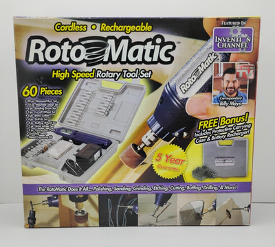 NEW Roto Matic High Speed 60 Piece Rotary Multi Tool Set As Seen on TV Rotomatic