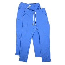  2 FIGS Technical Collection Ceil Blue Cargo Scrub Pants TW2000P Women XXS Pet