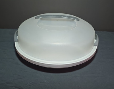 STERILITE 0204-B Fruit, Veggies, Locking Divided Serving Tray, Dome Lid & Handle