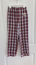 Disney Parks ChristmasPlaid PJ Pajama Pants Holiday Mickey Tartan Size 10