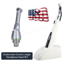 Dental Cordless LED Endo Motor 16:1 Contra Angle/Contra Angle Head