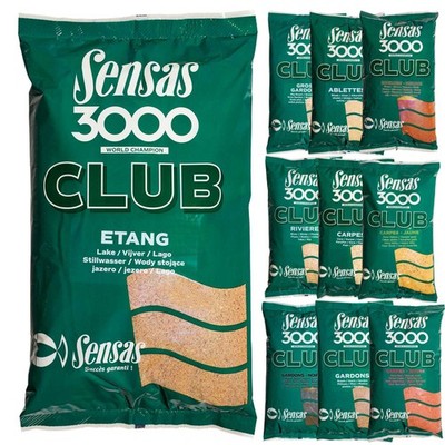 SENSAS 3000 CLUB 2,5 kg | Futter Grund Angel 2,5kg | Rotauge Karpfen Brasse TOP