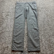 Peter Millar Crown Crafted Pants Mens 30x29 Gray 100 Wool Luxury Trousers