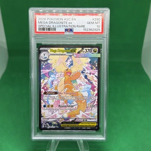 2026 POKEMON ASCENDED HEROES SPECIAL ILLUSTRATION RARE MEGA DRAGONITE EX PSA 10