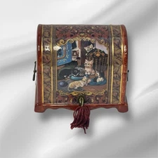 Ardleigh Elliott Porcelain 1st Edition Kitten Cat Tales Music Box Jurgen Scholz