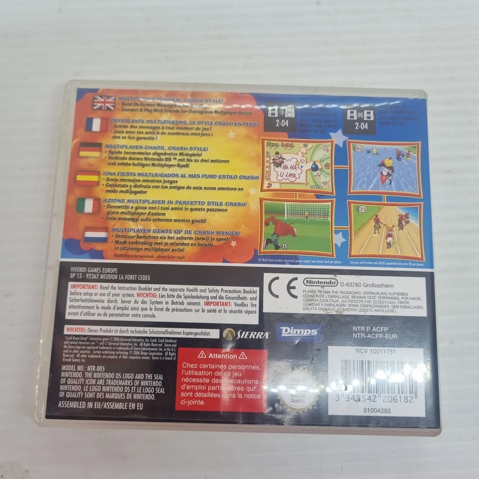 Crash Boom Bang Nintendo DS 3DS 2DS Video Game Complete With Manual VGC PAL  - Image 2 of 4