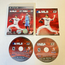 2K Sports MLB 2K13 NBA 2K13 Combo Pack Sony PS3 Clean Discs Combo Manual