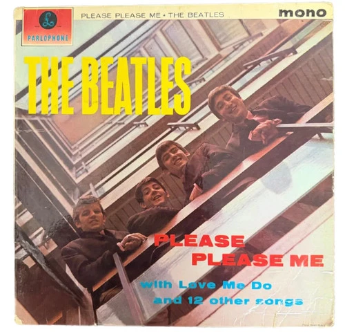The Beatles Please Please Me Mono Black and Gold Factory Sample 1963