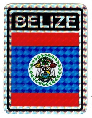 Pack Of 24 Belize Country Flag Reflective Decal Bumper Sticker DC-028 ...