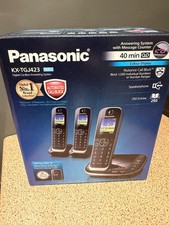 Panasonic KX-TGJ423 TRIPLE Landline Phone Cordless, House phones, Automated Call