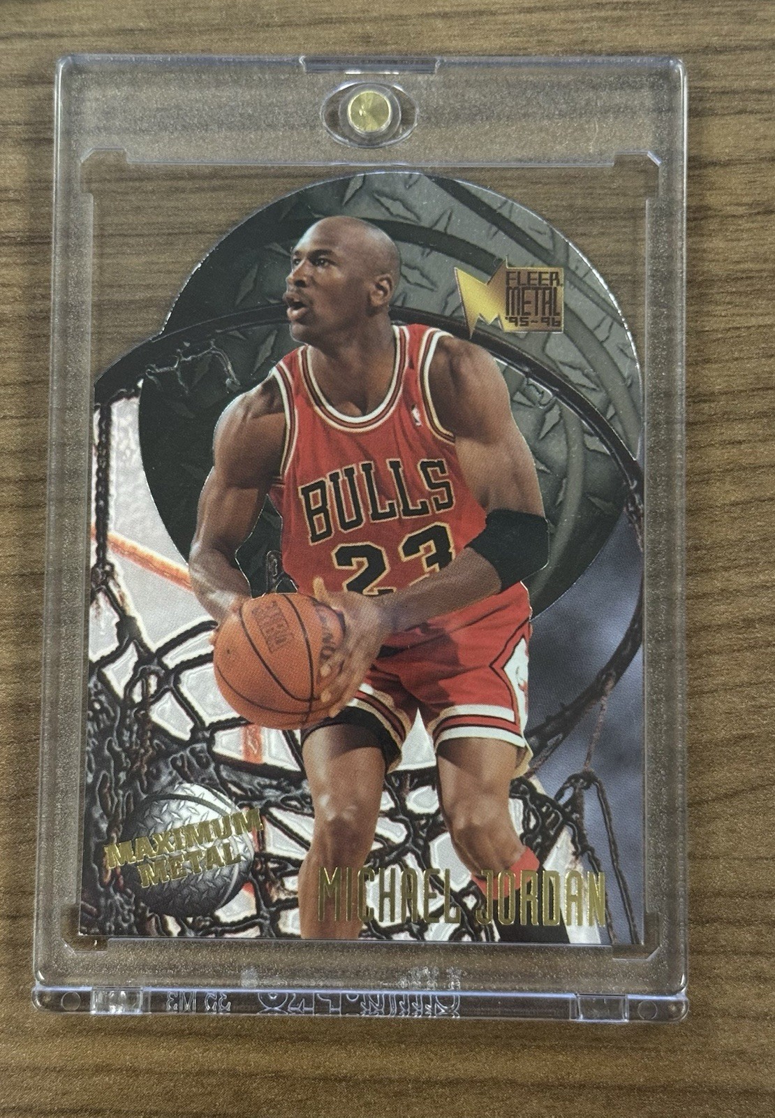 1995-96 Fleer Metal - Maximum Metal Michael Jordan #4 Chicago Bulls