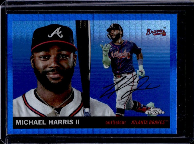 2025 Topps Chrome Platinum Michael Harris II Blue Prism Refractor Retail #9