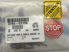 20PCS APPLIED MATERIALS AMAT 3780-01106. SPR CPRSN .750 FL X.120 OD X .020 WIRE