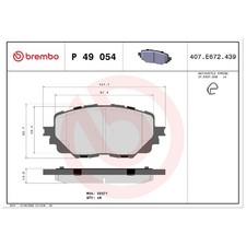 Satz Bremsbeläge Bremsklötze vorne für Fiat 124 348 | 24394448