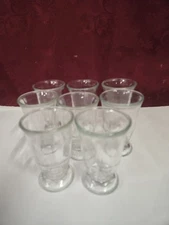 Duralex Picardie Tumblers Jelly Jar Glasses 8 1930s Made In France