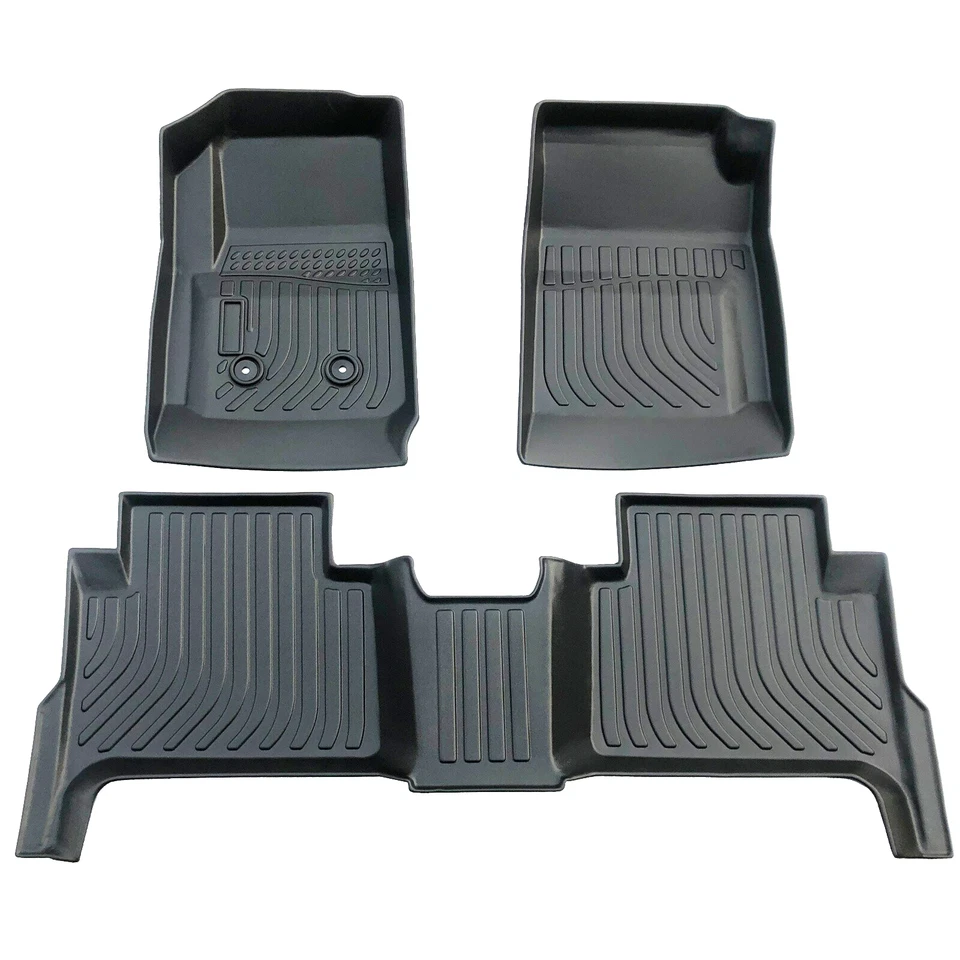 All Weather Floor Mats Liners for 2015-2022 Chevy Colorado GMC Canyon Crew Cab Foto 2 de 4