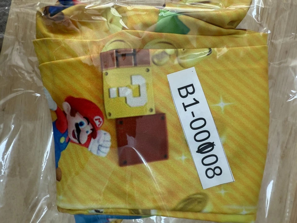 Super Mario Bros Leggings Mujer’s Pequeño Amarillo Videojuego Luigi Monedas Como Nuevo Foto 4 de 4