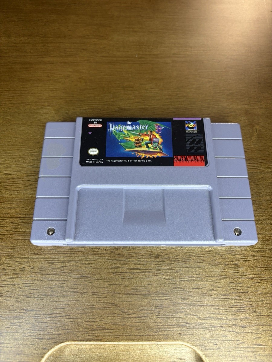 The Pagemaster SNES Super Nintendo Entertainment System, 1994
