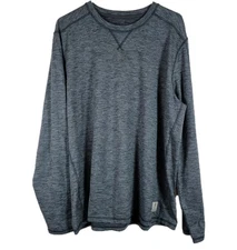 Rugged Elements Durable Utility Mens Pullover Shirt Sz XL Blue Soft Long Sleeve