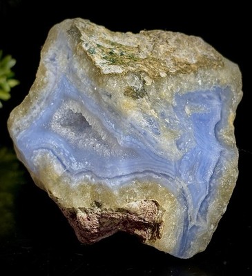 Large 249g Blue Lace Agate Rare Type Of Chalcedony Hi Quality Vibrant Crystal