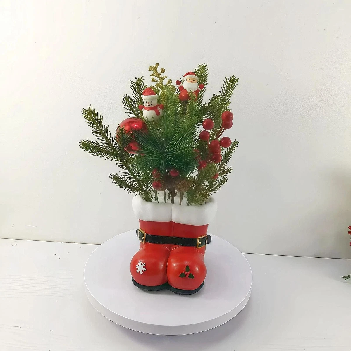 Talking Tables Vaso di carta a nido d'ape rosso con fiala di vetro, chiusura magnetica, centrotavola unico, decorazione per la casa, vasi di fiori, impermeabile, decorazione da tavolo