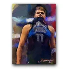 Luka Doncic #22 Art Card Limited 29/50 Edward Vela Signed (Dallas Mavericks)
