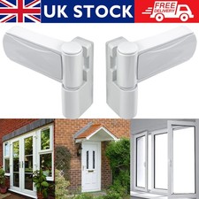 Universal UPVC Door Flag Hinge 3D Adjustable White For Double Glazing Doors