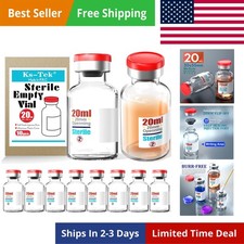 Sterile Empty Vials with Self Healing Injection Port,with Flip Off Aluminum C...