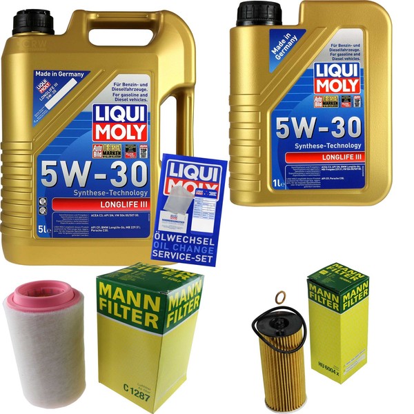 Mann Inspektionspaket Liqui Moly 6L 5W-30 FüR Mini Mini Countryman Cooper Sd-image