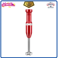 KitchenAid Variable Speed Hand Blender KHBV53 – Corded, Empire Red