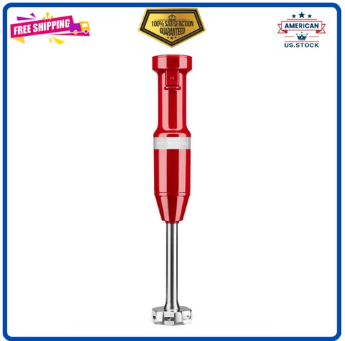 KitchenAid Variable Speed Hand Blender KHBV53 – Corded, Empire Red