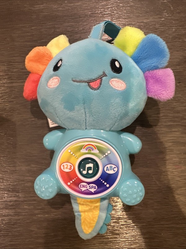 Leap Frog Learning Up Rainbow Pal English Spanish Bilingual lights sounds plush