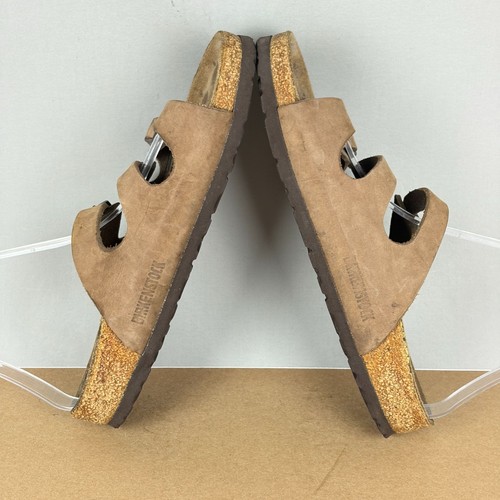 Sandales Birkenstock Florida en cuir trois lanières femmes 7 boucles réglables marron - Photo 5/10