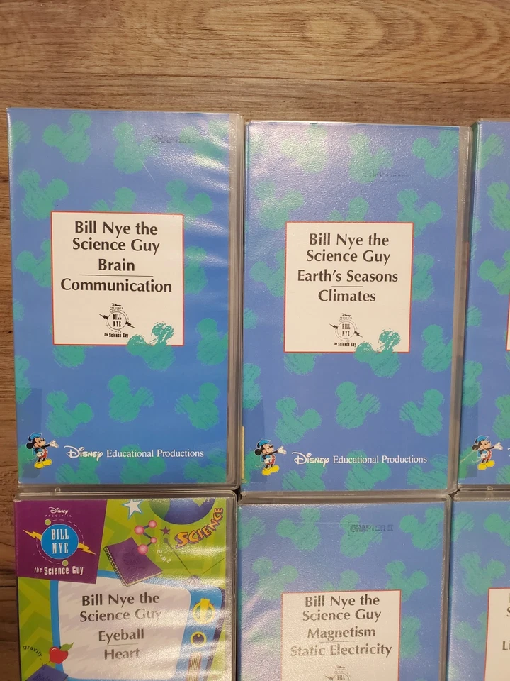 Very Rare Vintage Bill Nye The Science Guy VHS Tape Lot Of 24 - Lot 2 Foto 2 de 4