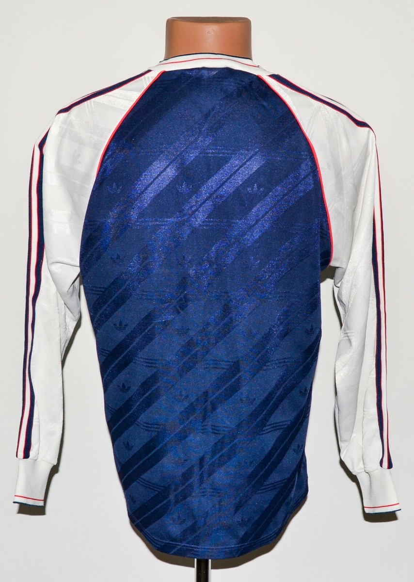 VINTAGE ADIDAS 1990/1992 FOOTBALL SHIRT SIZE L BLUE