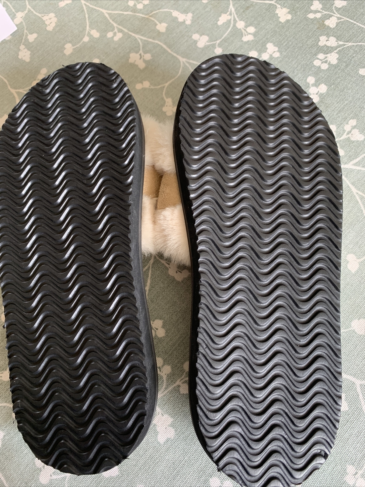 Ladies Fashion Sliders Flip Flops TU Sainsburys Size 6 Beige Fur eBay