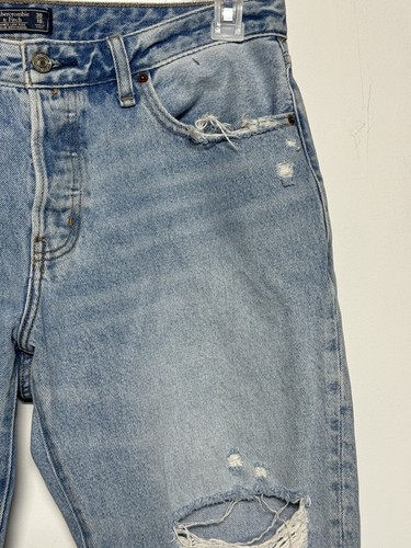 Abercrombie & Fitch Jeans Womens 30/10S Ames Low Rise Slim Boyfriend Distressed - Picture 3 of 14