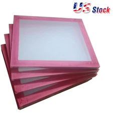 6pcs 23" x 31" Aluminum Screen Printing Frame 110 White Mesh Tube 1.5" x 1.5" US