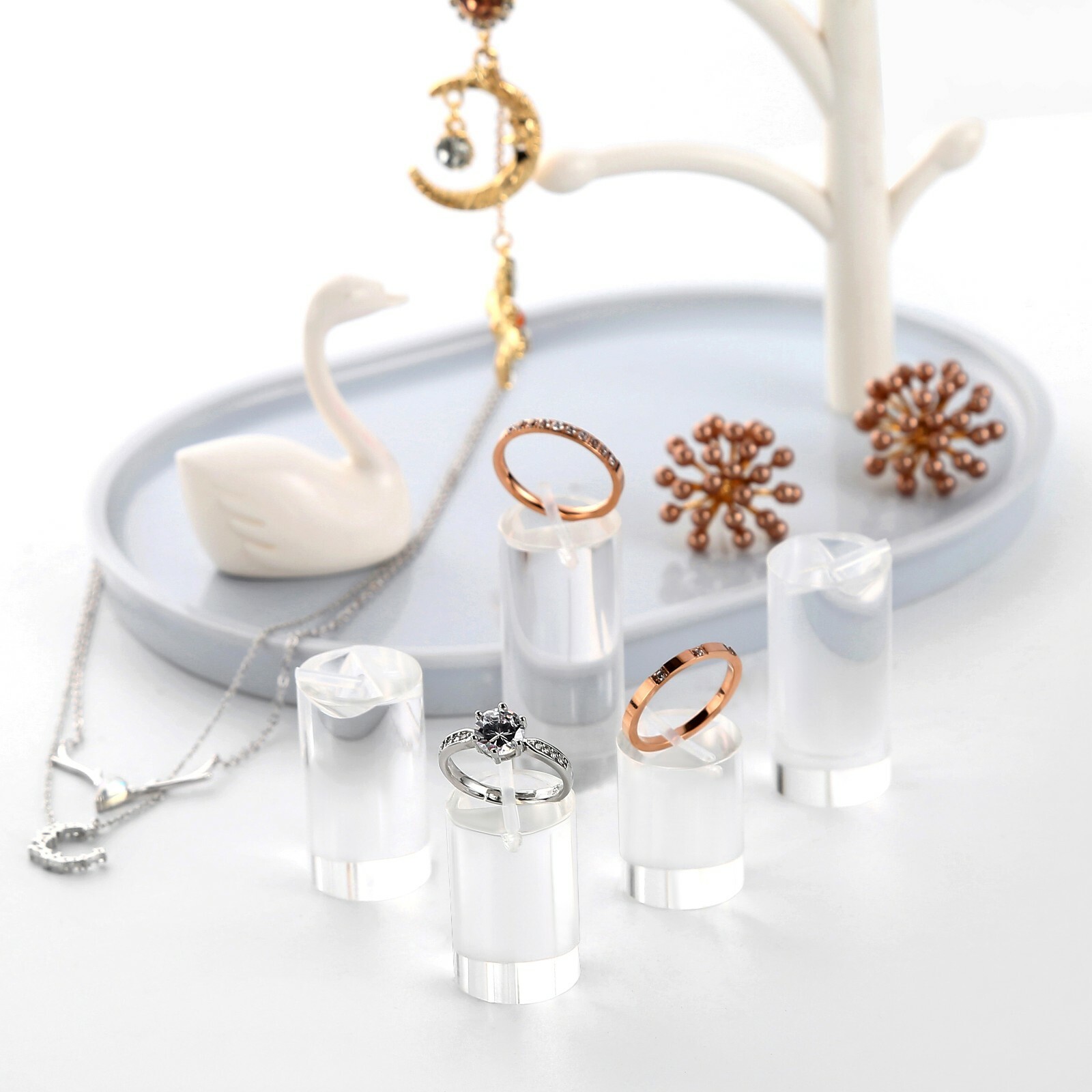 Geometrische Silikonform Für Ringhalter - Flexibel & Wiederverwendbar Für Harz Projekte