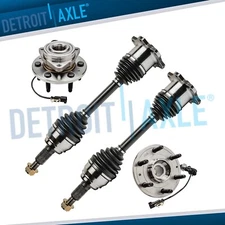 4WD Front CV Axles Wheel Bearing Hubs for Tahoe Yukon XL Silverado Sierra 1500