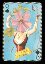 Transformation playing card Christian Lacroix Queen of Spades Q70d