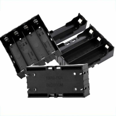 1 2 3 4 Cell Open Battery Holder Storage Case Container Box Clip With Pins 18650
